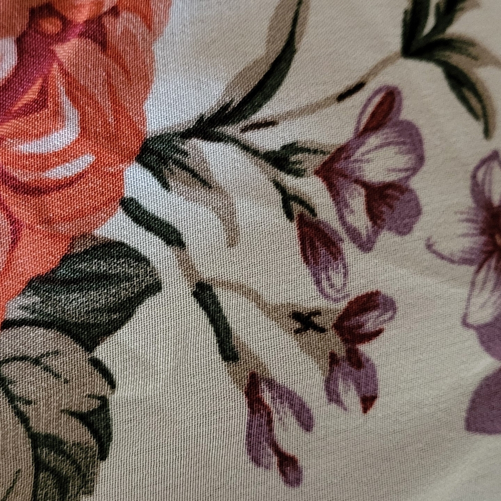 Floral Print Women's Tunic Top